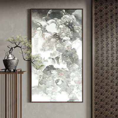 新中式装饰画3D模型下载